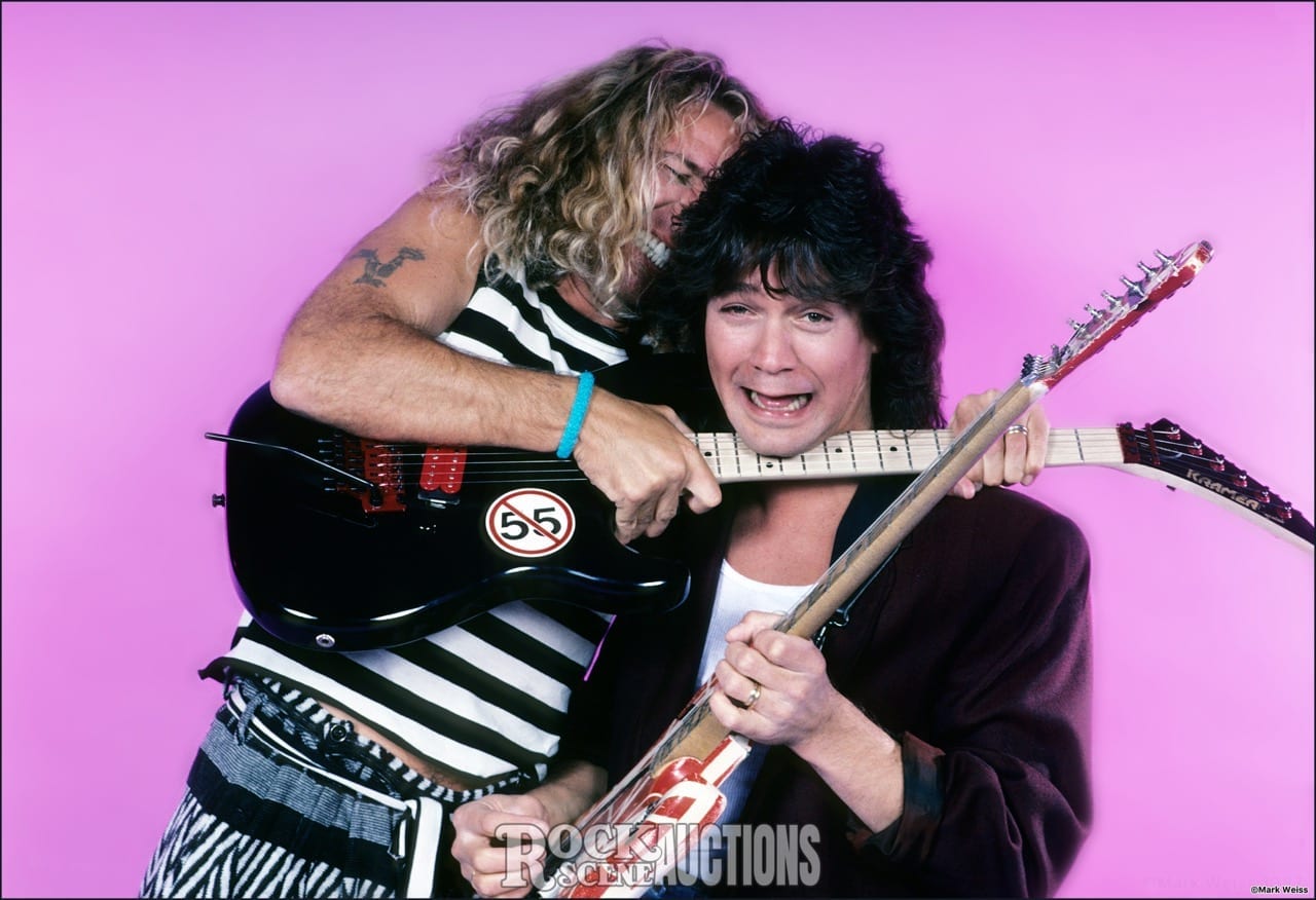 Sammy Hagar and Eddie Van Halen - 1988 - Rock Scene Auctions